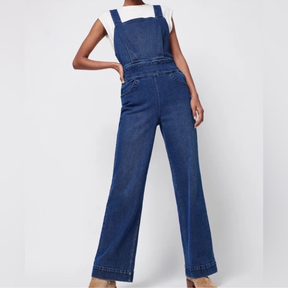 Faherty Avenue Denim Jumpsuit Overalls